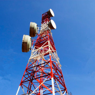 Mạng Wifi di động 4G 5G GSM tín hiệu vô tuyến 4 chân góc thép Tháp viễn thông