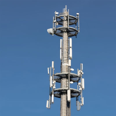 Tự hỗ trợ Công ty viễn thông nhỏ Cell Antenna Pylon 5g Network 20 feet Platform Roof Top Tower