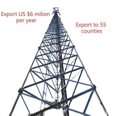 3 chân ống thép liền mạch 20 30 40M 5G Gsm Cdma Isp Tháp viễn thông