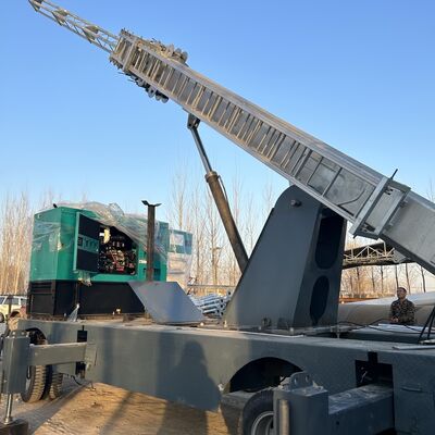 Tháp kính thiên văn độc lập 15-25M Xe tải thép kẽm ăng-ten truyền thông 40M/S chống gió ISO chứng nhận