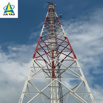 Tháp thép góc 3 chân chống sét 32M cho trạm gốc 5G của khu công nghiệp