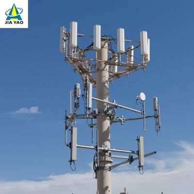 16 25 36 mét Tháp viễn thông đơn cực nhiều phần Dễ dàng lắp đặt cho công viên giải trí