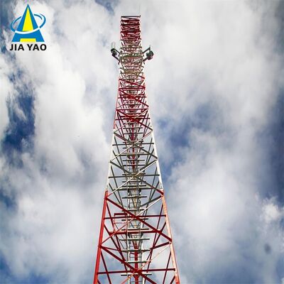 35 48 53M Q355 Tháp thép góc 3 chân bằng thép Chi phí nền móng thấp cho vùng phủ sóng 5G của làng