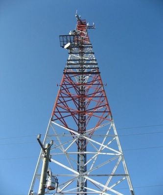 30 40 50 mét Radio 3 chân thép góc Tháp 5G Mạng lưới truyền thông vi sóng thép