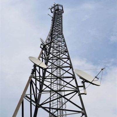 72m 4 chân thép lưới góc Tháp viễn thông di động ASTM A36 A572 Gr50
