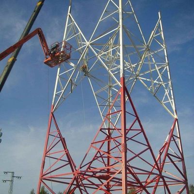 Mạng Wifi di động 4G 5G GSM tín hiệu vô tuyến 4 chân góc thép Tháp viễn thông