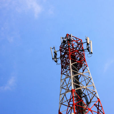 Mạng Wifi di động 4G 5G GSM tín hiệu vô tuyến 4 chân góc thép Tháp viễn thông