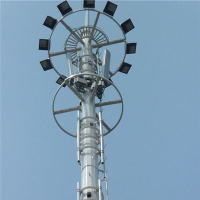 Tháp Monopole 25 Meter 30 40M 50M tín hiệu ăng-ten vô tuyến Tháp pin thép kẽm