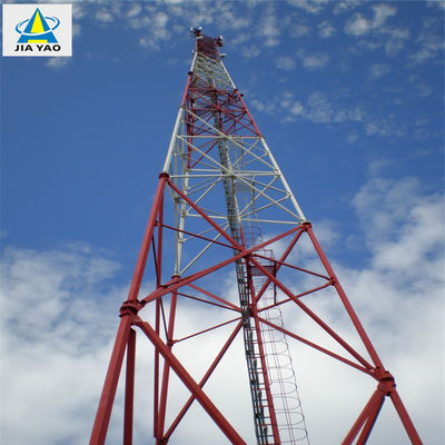 Truyền thông ăng-ten Mast Tháp 3 chân / 4 chân ống tự đứng ăng-ten Tháp