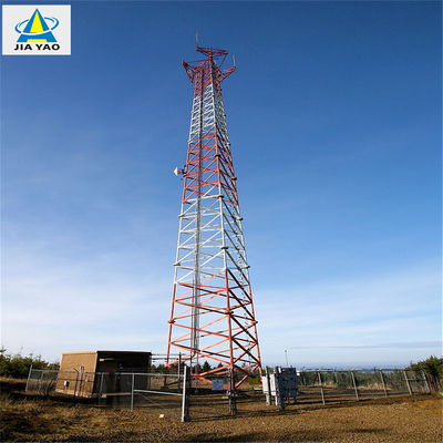 Truyền thông ăng-ten Mast Tháp 3 chân / 4 chân ống tự đứng ăng-ten Tháp