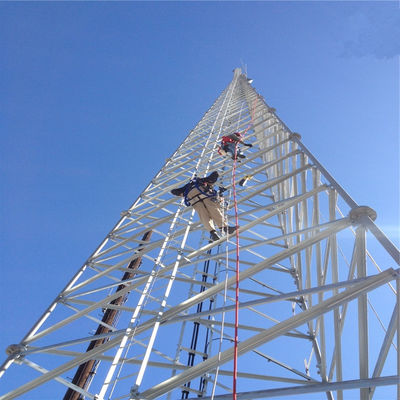 Truyền thông ăng-ten Mast Tháp 3 chân / 4 chân ống tự đứng ăng-ten Tháp