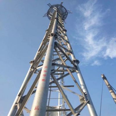 10 - 60M Tháp thép ống kẽm Wifi tín hiệu Bts Tivi 3 chân Tháp thép ống