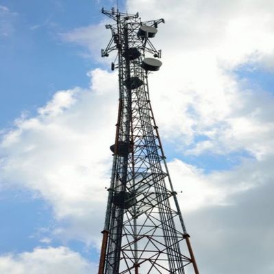 10 - 60M Tháp thép ống kẽm Wifi tín hiệu Bts Tivi 3 chân Tháp thép ống