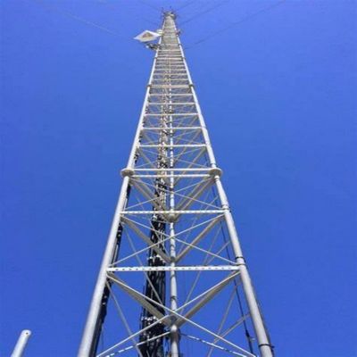 10 - 60M Tháp thép ống kẽm Wifi tín hiệu Bts Tivi 3 chân Tháp thép ống