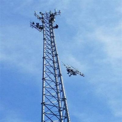 Tubular Telecom Steel 3 Legged Tower Mạng di động 4G 5G tín hiệu vô tuyến ăng-ten Tam giác Tháp viễn thông &amp; phụ kiện