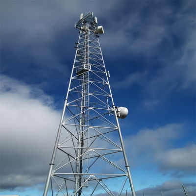 Wifi Truyền thông điện thoại ăng-ten tam giác Mast 3 chân Tháp truyền thông vô tuyến