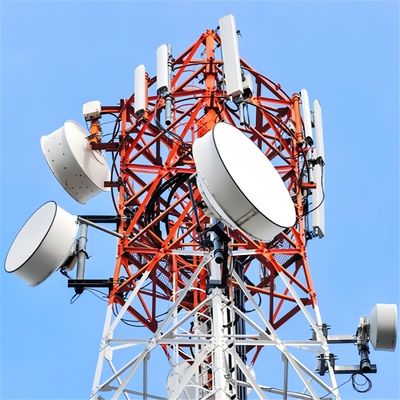 Wifi Transmitter tự hỗ trợ ăng-ten tháp năng lượng mặt trời thép vệ tinh 4 chân thép thép thép