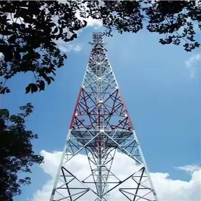 50m Microwave ăng-ten tự nâng tháp Lattice thiết kế 3 chân viễn thông Tháp thép