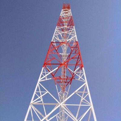 Tự hỗ trợ tầm xa Điện thoại không dây viễn thông Tháp thép truyền phát Máy thu GSM Thép lưới Tháp viễn thông