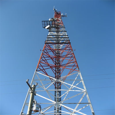10 - 60 M mét Internet tự hỗ trợ 5G Tháp viễn thông ăng-ten 3 chân tháp