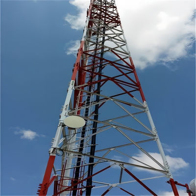 Tự hỗ trợ tầm xa Điện thoại không dây viễn thông Tháp thép truyền phát Máy thu GSM Thép lưới Tháp viễn thông