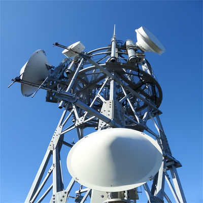 Tháp viễn thông 40 mét Nhà sản xuất Nền tảng làm việc ăng-ten Radio 3 chân Tháp thép góc
