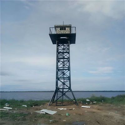 Tháp canh thép góc lưới Tháp canh núi rừng triển vọng ngọn lửa Tháp canh quan sát