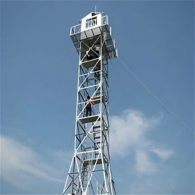 Hot Dip Galvanized 4 Leg Guard Tower Angle Angular Steel Watch Tháp quan sát lửa