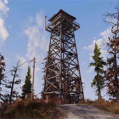 3m 5m 8m 10m 15m Hot Dip Galvanized Fire Tower tùy chỉnh Tháp quan sát cao bốn chân