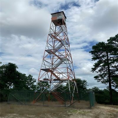 Tháp canh an ninh được chế tạo sẵn Cấu trúc thép AR500 / Q355 Tháp quan sát