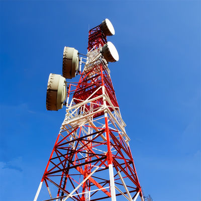 30 ft tự do đứng lưới thép TV radar tăng tín hiệu tế bào di động tháp viễn thông