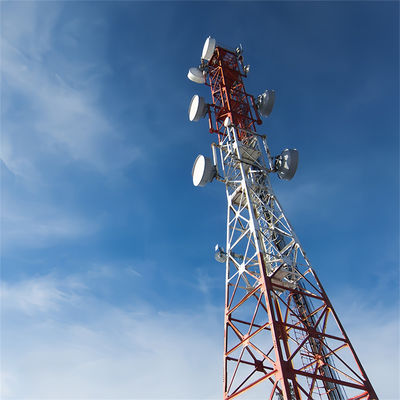 120m Hot Dip Galvanized Steel Antenna Nhà sản xuất Radio Cellular Lattice 4 chân Tháp thép góc