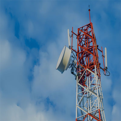120m Hot Dip Galvanized Steel Antenna Nhà sản xuất Radio Cellular Lattice 4 chân Tháp thép góc
