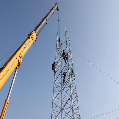 4G TV ngoài trời không dây Điện thoại di động Truyền thông vệ tinh Microwave Radio ăng-ten Tháp lưới 4 chân Tháp góc