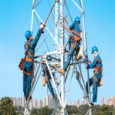 4G TV ngoài trời không dây Điện thoại di động Truyền thông vệ tinh Microwave Radio ăng-ten Tháp lưới 4 chân Tháp góc