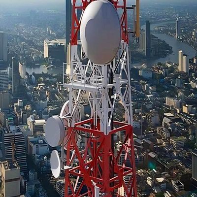 20 40 60 80 100 m Thiết kế nhà chứa viễn thông góc lưới thép ăng-ten vô tuyến 4g thiết bị không dây tháp truyền thông