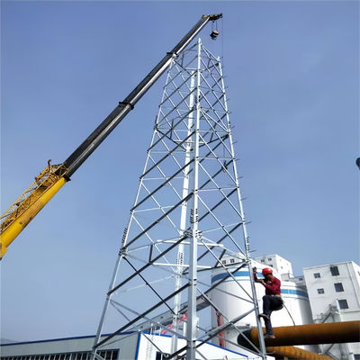Tự đứng Lattice thép Microwave Radio Wifi viễn thông 4 chân góc tháp tế bào và Lattice Mast bán