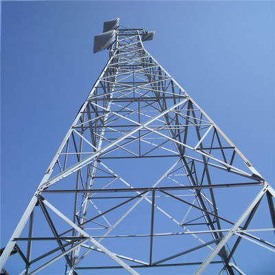 60m 4 Leg Galvanized Self Standing Antenna Tháp góc phát sóng Microwave Radio Tháp truyền thông cao nhất