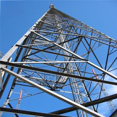 60m 4 Leg Galvanized Self Standing Antenna Tháp góc phát sóng Microwave Radio Tháp truyền thông cao nhất
