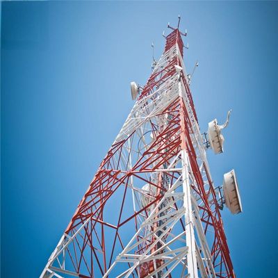 Nhà sản xuất 4 chân thép pylon 5km Wifi Transmitter And Receiver góc lưới vi sóng hỗ trợ không dây đài phát thanh