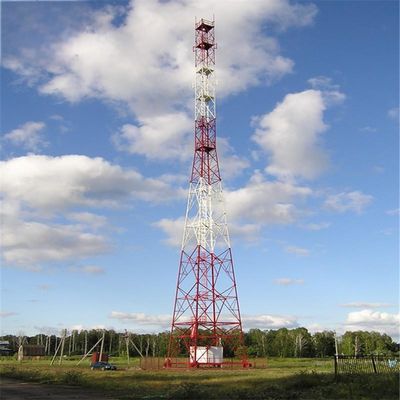 50m Thép năng lượng mặt trời TV vệ tinh Microwave Lattice Tháp Mast 50km Internet Signal Radio Tháp viễn thông