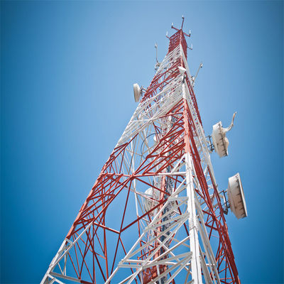 30m 45m 50m 60m TV ăng-ten Mast Tháp 3 &amp; 4 chân góc thép ngoài trời Tháp TV