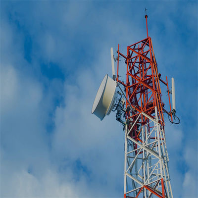 Tháp ăng-ten không dây 5G 4 chân góc thép thép tự hỗ trợ tháp lưới