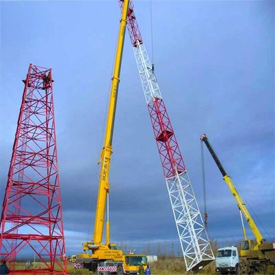 60 độ góc 4 chân góc tự hỗ trợ lưới tháp thép Communication tháp