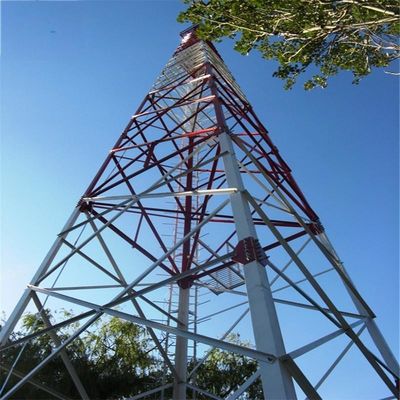 60 độ góc 4 chân góc tự hỗ trợ lưới tháp thép Communication tháp