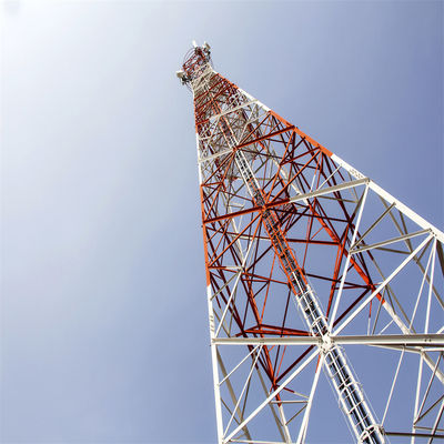60 độ góc 4 chân góc tự hỗ trợ lưới tháp thép Communication tháp