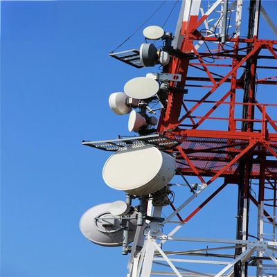 4 chân góc thép sắt tự hỗ trợ Tháp lưới viễn thông &amp; Internet ISP Tháp ăng-ten không dây 5G
