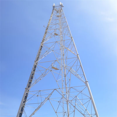 Tự hỗ trợ Hot-Dip Galvanized Digital TV Receiver Cell Radio Telecom Wifi ăng-ten Tháp cột thép tam giác