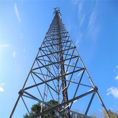 TV Antenna Cột cột 3 chân Tháp thép ống 175M - 300M 3 chân tháp
