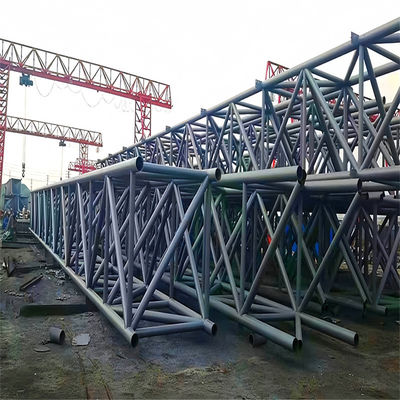 Bolted Galvanized 3 chân ống thép tháp lưới Telecom ăng-ten tháp